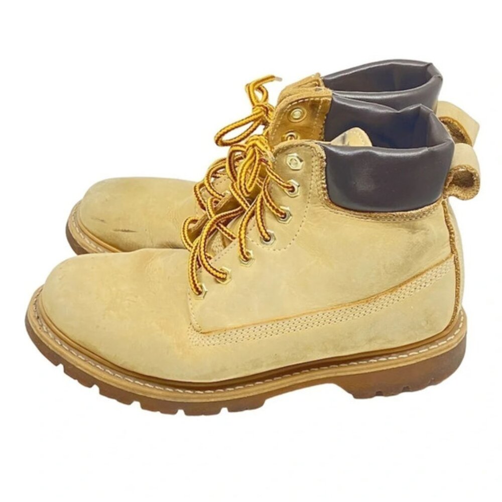 Greatland Rugged Footwear Tan Leather Steeltoe Work Boots